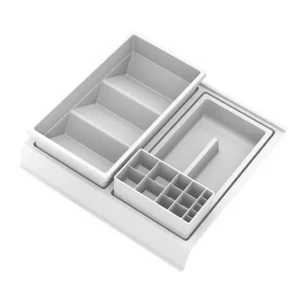 ONDA Line - organizer na kosmetyki, duży/ gł.450/ 308x422x90/ biały