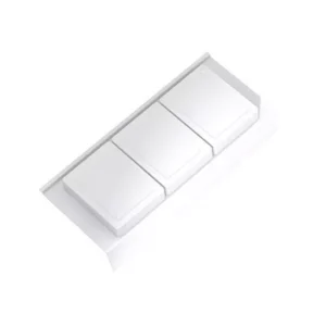 ONDA Line - organizer z pokrywkami, średni/ gł.400/ 122x372x69/ biały