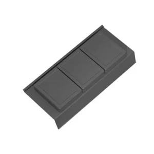 ONDA Line - organizer z pokrywkami, średni/ gł.400/ 122x372x69/ antracyt
