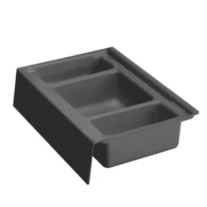 ONDA Line - trzykomorowy set łazienkowy/ gł.350/ 236x322x84/ antracyt