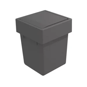 ONDA Line - pojemnik 5l z uchylną pokrywką/ 174x174x232/ antracyt