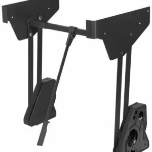 CONERO TOP - pantograf z półką/ 995-1188 mm/ 0,5-12 kg/ czarny podnośnik z drążkiem na ubrania