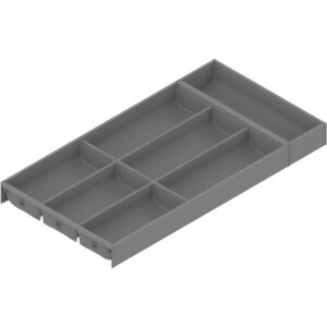 Wkład na sztućce AMBIA-LINE do Legrabox i Merivobox - szary indium / 30x60 cm