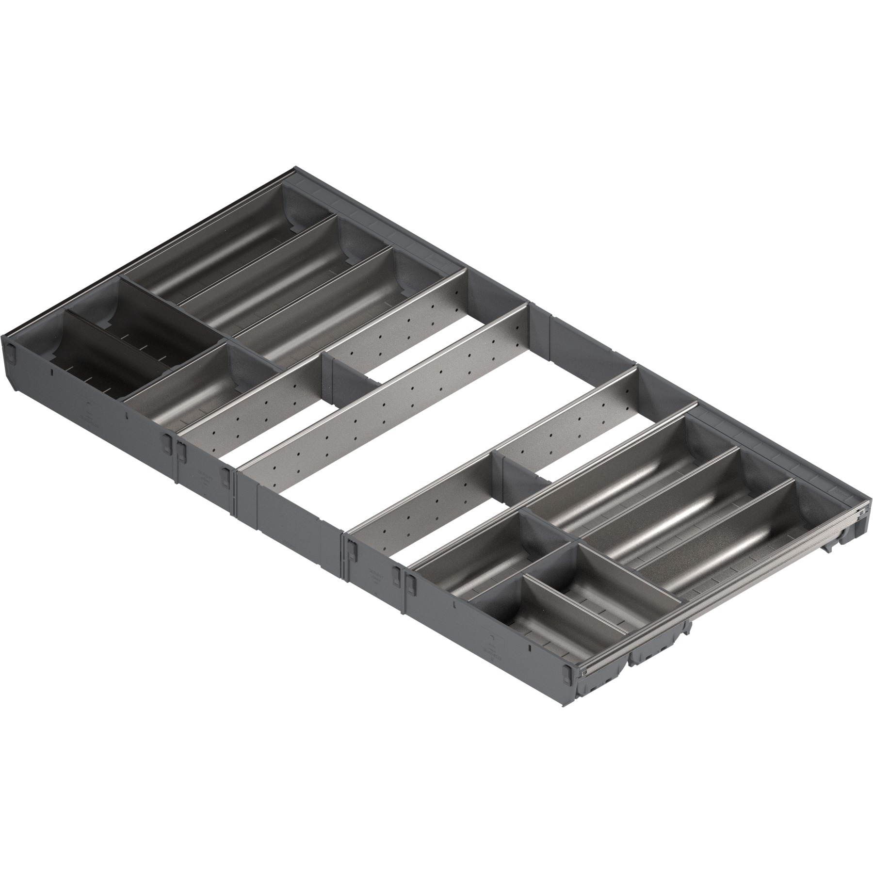 Wkład na sztućce ORGA-LINE do Tandembox - inox / 100x50 cm