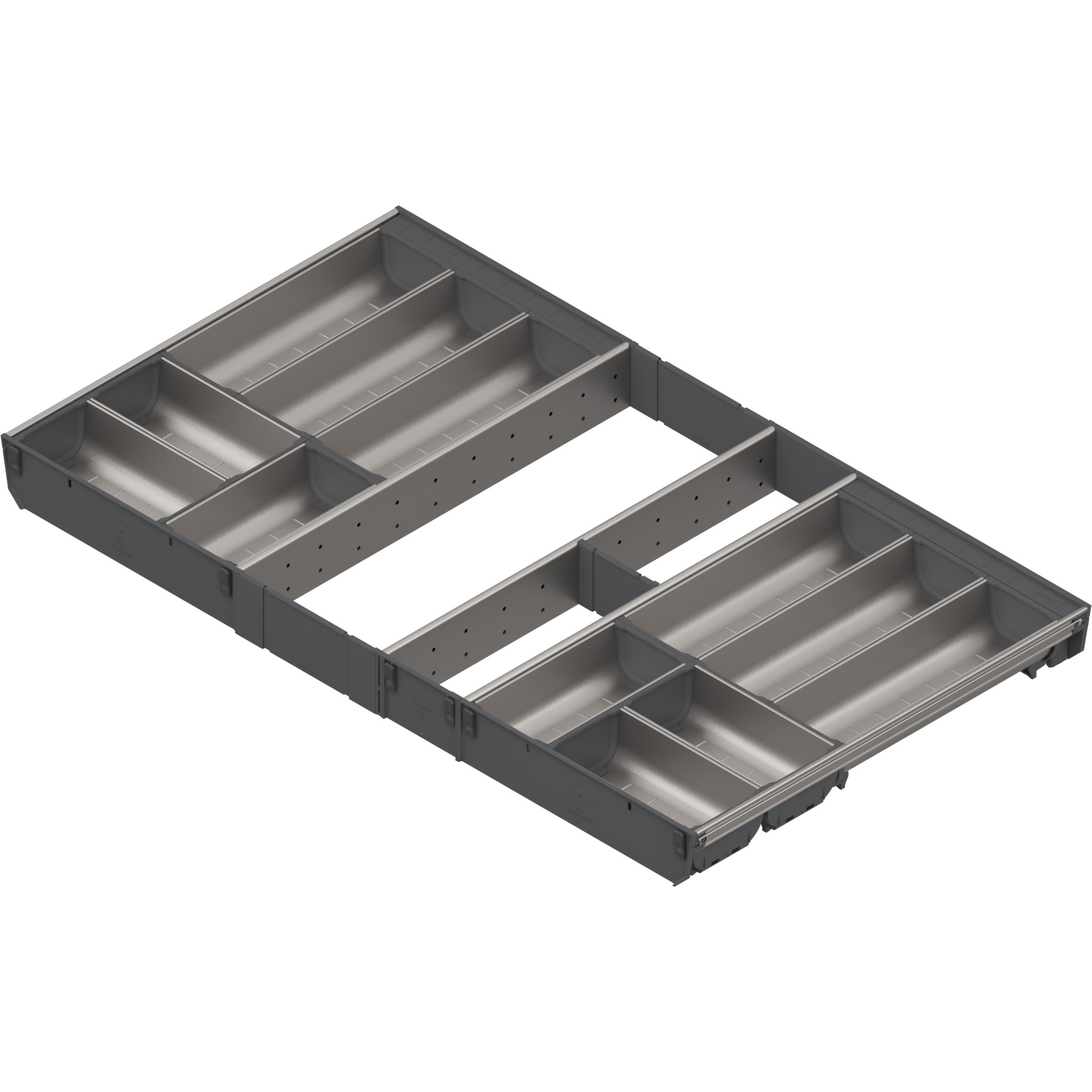 Wkład na sztućce ORGA-LINE do Tandembox - inox / 90x50 cm