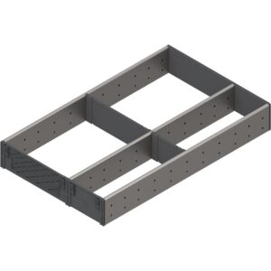 Wkład na sztućce robocze ORGA-LINE do Tandembox Space Corner - inox / 29.1x50 cm