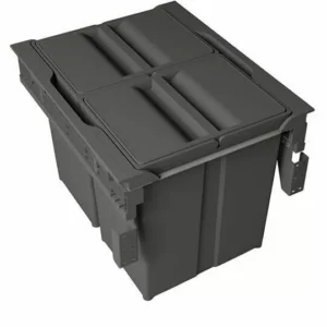 Kosz na śmieci CONCEPT 500/ wys. 496/ 2x29/ z prowadnicami Merivobox/ antracyt sortownik na śmieci z podwieszanymi koszami, w komplecie z prowadnicami Merivobox M